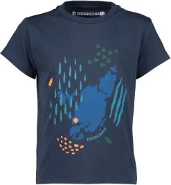 DIDRIKSONS Mynta T-Shirt Kids, Bl&aring;