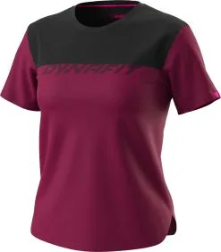 Dynafit 24/7 Drirelease T-Shirt Women, R&oslash;d/sort