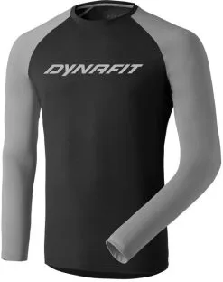 Dynafit 24/7 LS Tee Men, Sort/gr&aring;