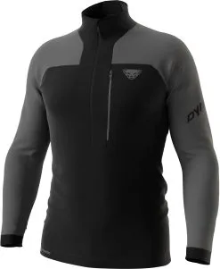 Dynafit Speed Polartec Fleecetr&oslash;je M. 1/2 Lynl&aring;s Herrer, Sort/gr&aring;