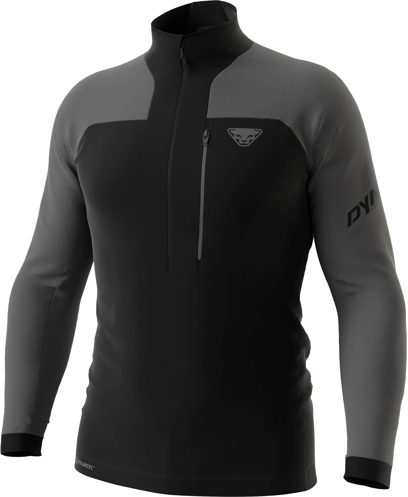 Dynafit Speed Polartec Fleecetrøje M. 1/2 Lynlås Herrer, Sort/grå 3 Dynafit Speed Polartec Fleecetrøje M. 1/2 Lynlås Herrer, Sort/grå