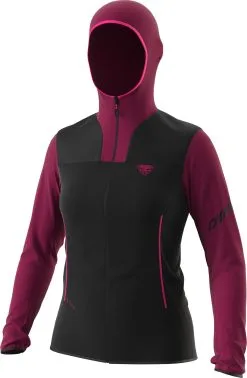 Dynafit Traverse Polartec Jakke Med H&aelig;tte Damer, Sort/pink