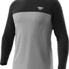 Dynafit Traverse S-Tech LS Tee Men, Gr&aring;/sort -Campingtøj Butik dynafit traverse s tech ls tee men black out alloy 2 1
