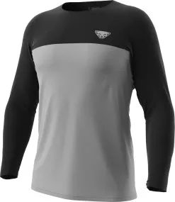Dynafit Traverse S-Tech LS Tee Men, Gr&aring;/sort