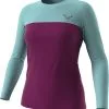 Dynafit Traverse S-Tech LS Tee Women, Sort/r&oslash;d -Campingtøj Butik dynafit traverse s tech ls tee women beet red 3