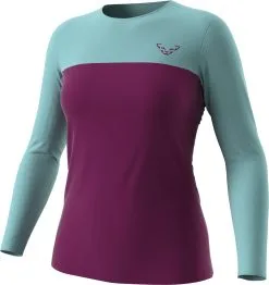 Dynafit Traverse S-Tech LS Tee Women, Sort/r&oslash;d