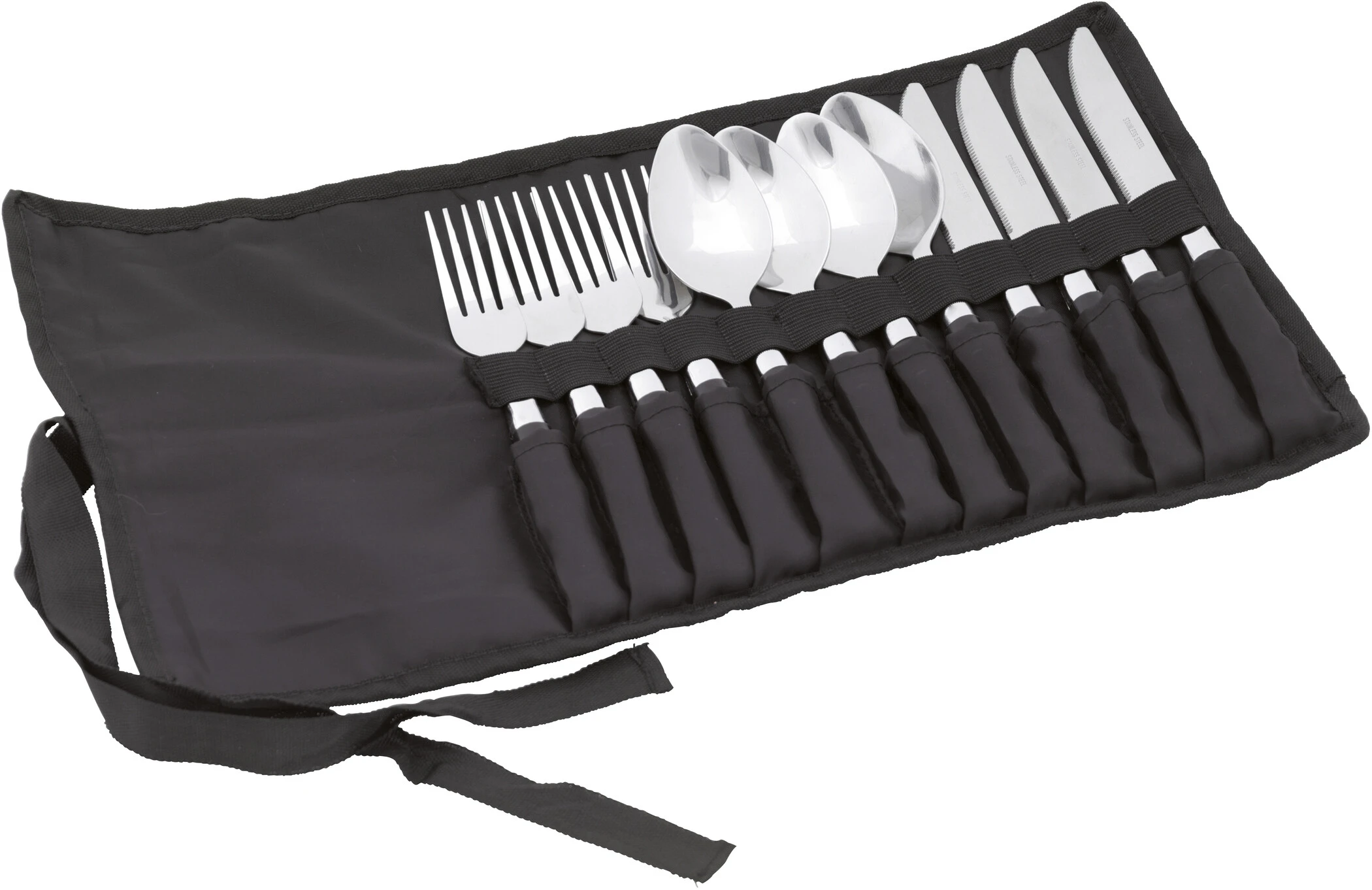 Easy Camp Family Bestik, Sort/sølv 3 Easy Camp Family Bestik, Sort/sølv