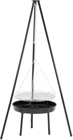 Easy Camp Camp Fire Tripod Deluxe, Sort/s&oslash;lv