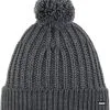 Eisbär Eisb&auml;r Ilex Overdimensioneret Pompon Hat, Gr&aring; -Campingtøj Butik eisbaer ilex oversized pompon hat men anthracite 1 1