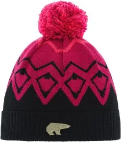 Eisbär Eisb&auml;r Ziggy OS Pompom-hat, Pink/sort