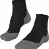 Falke TK5 Short Cool Vandresokker Damer, Sort/gr&aring; -Campingtøj Butik falke tk5 short cool trekking socks women black mix 2
