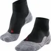 Falke TK5 Short Vandresokker Damer, Sort/gr&aring; -Campingtøj Butik falke tk5 short strumpor dam black mix 6