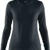 FJÄLLRÄVEN Fjällräven Abisko LS Uldtop Damer, Blå 1 FJÄLLRÄVEN Fjällräven Abisko LS Uldtop Damer, Blå -Campingtøj Butik fjaellraeven abisko ls wool top women dark navy 2