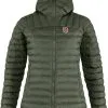 FJÄLLRÄVEN Fj&auml;llr&auml;ven Expedition L&auml;tt H&aelig;ttetr&oslash;je Damer, Oliven -Campingtøj Butik fjaellraeven expedition laett hoodie women deep forest 2