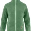 FJÄLLRÄVEN Fj&auml;llr&auml;ven Vardag Pile Fleecejakke Damer, Gr&oslash;n -Campingtøj Butik fjaellraeven vardag pile fleece jacket women aloe green 2