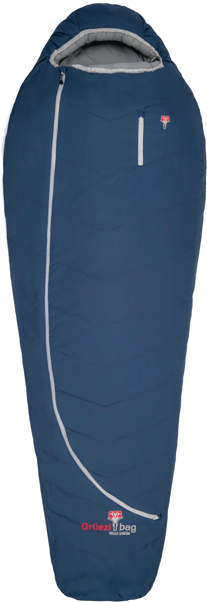 Grüezi Bag Grüezi-Bag Biopod Wool Zero XL Sleeping Bag, Blå 3 Grüezi Bag Grüezi-Bag Biopod Wool Zero XL Sleeping Bag, Blå