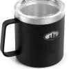 GSI Glacier Stainless Lejrkop 444 Ml, Sort -Campingtøj Butik gsi glacier stainless camp cup 444ml black 1
