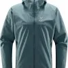 Haglöfs Hagl&ouml;fs Korp Proof Jacket Men, Bl&aring; -Campingtøj Butik hagloefs korp proof jacket men steel blue 6