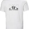 Helly Hansen Nord Graphic T-shirt Herrer, Hvid -Campingtøj Butik helly hansen nord graphic t shirt men white 2