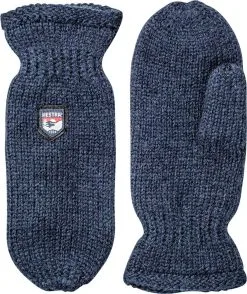 Hestra Basic Wool Handsker, Bl&aring;