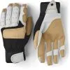 Hestra Climbers Long 5-finger Handsker, Hvid/sort 1 Hestra Climbers Long 5-finger Handsker, Hvid/sort -Campingtøj Butik hestra climbers long 5 finger gloves offwhite black 1