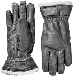 Hestra Deerskin Primaloft Handsker Damer, Sort