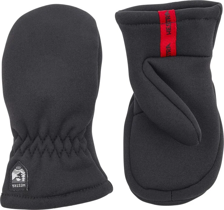 Hestra Fleece Liner Vanter Børn, Sort 3 Hestra Fleece Liner Vanter Børn, Sort