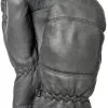 Hestra Leather Box Handsker, Sort -Campingtøj Butik hestra leather box mittens black 1