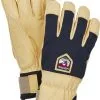 Hestra Sarek Ecocuir 5 Fingerhandsker, Beige/bl&aring;