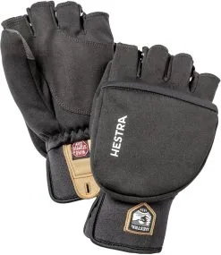 Hestra Windstopper Pullover Handsker, Oliven/sort