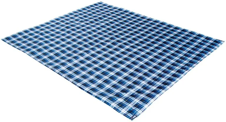 High Peak Cozy Tæppe, Blå/hvid 3 High Peak Cozy Tæppe, Blå/hvid