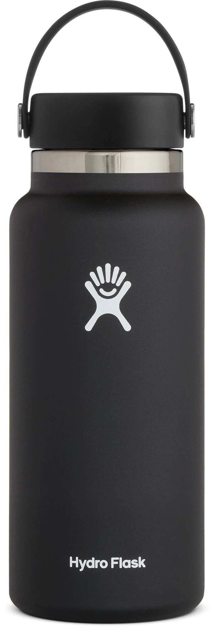 Hydro Flask Wide Mouth Flaske Med Flex Cap 946ml, Grå 3 Hydro Flask Wide Mouth Flaske Med Flex Cap 946ml, Grå