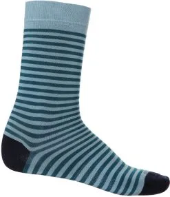 Icebreaker Lifestyle Fine Gauge Stripe Crew-sokker Herrer, Bl&aring;