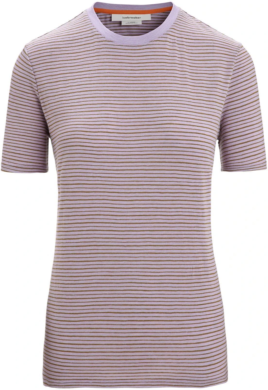 Icebreaker Merino Linen Stripe SS Tee Women, Hvid/sort 3 Icebreaker Merino Linen Stripe SS Tee Women, Hvid/sort