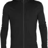 Icebreaker Quantum III Hættetrøje Herrer, Sort 1 Icebreaker Quantum III Hættetrøje Herrer, Sort -Campingtøj Butik icebreaker quantum iii ls zip hood jacket men black 10 2