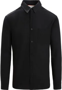 Icebreaker Steveston LS Shirt Men, Sort