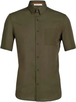 Icebreaker Steveston T-shirt Herrer, Oliven