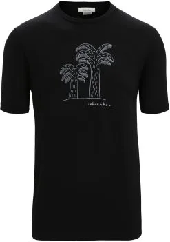Icebreaker Tech Lite II Giant Ferns SS Tee Men, Gul
