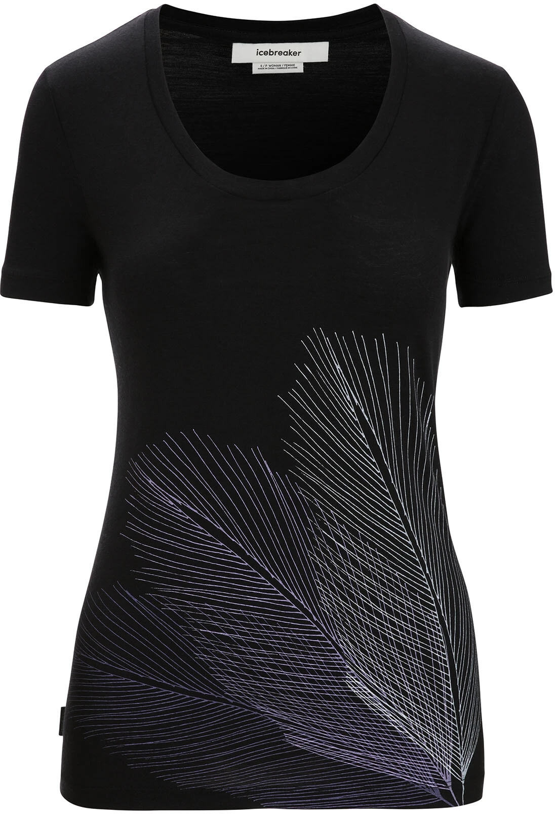 Icebreaker Tech Lite II Plume SS Scoop Tee Women, Grå 3 Icebreaker Tech Lite II Plume SS Scoop Tee Women, Grå
