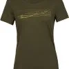 Icebreaker Tech Lite II Ski Stripes SS Tee Damer, Oliven -Campingtøj Butik icebreaker tech lite ii ski stripes ss tee women loden 6