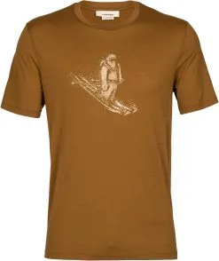 Icebreaker Tech Lite II Skiing Yeti SS Tee Herrer, Bl&aring;