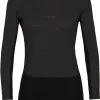 Icebreaker ZoneKnit 200 LS Crew Skjorte Damer, Gr&aring;/sort -Campingtøj Butik icebreaker zoneknit 200 ls crew shirt women jet heather black metro heather cb 6 1
