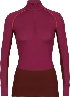 Icebreaker ZoneKnit 260 LS Halv Lynl&aring;s Skjorte Damer, Violet