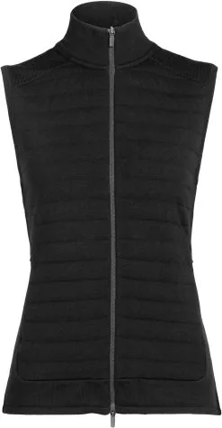 Icebreaker ZoneKnit Isoleret Vest Damer, Sort