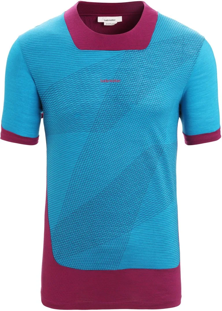 Icebreaker ZoneKnit SS Tee Men, Gul/rød 3 Icebreaker ZoneKnit SS Tee Men, Gul/rød