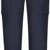 Icepeak Kano Zip-off Bukser I Stretch Piger, Gr&aring; -Campingtøj Butik icepeak kano stretch zip off trousers girls dark blue 2