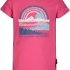 Icepeak Kaub T-shirt Piger, Hvid -Campingtøj Butik icepeak kaub ss shirt girls cranberry 2 1