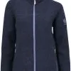 Ivanhoe Of Sweden Beata Jakke Damer, Orange -Campingtøj Butik ivanhoe of sweden beata full zip jacket women light navy 1