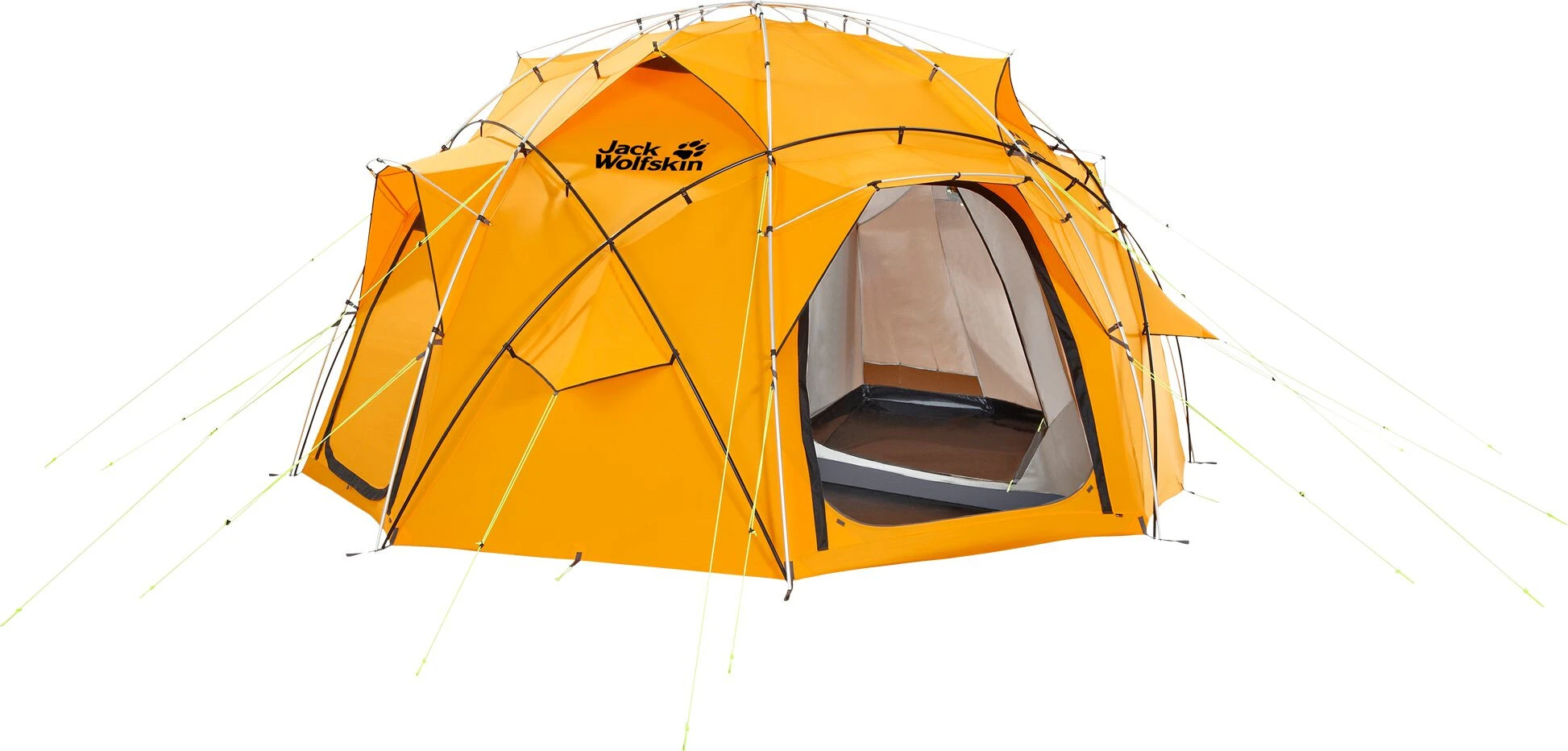 Jack Wolfskin Base Camp Dome Telt, Gul 3 Jack Wolfskin Base Camp Dome Telt, Gul