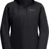 Jack Wolfskin Bergland 3i1 Jakke Damer, Gr&aring; -Campingtøj Butik jack wolfskin bergland 3in1 jacket women black 2